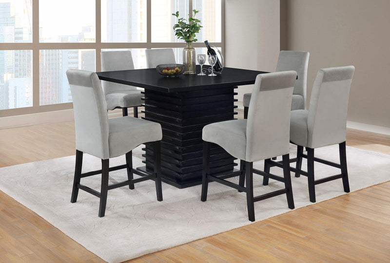 Stanton 7-piece Square Counter Height Dining Table Set Grey - 102068-S7