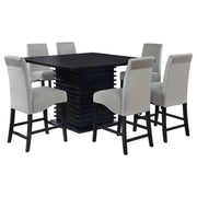 Stanton 7-piece Square Counter Height Dining Table Set Grey - 102068-S7