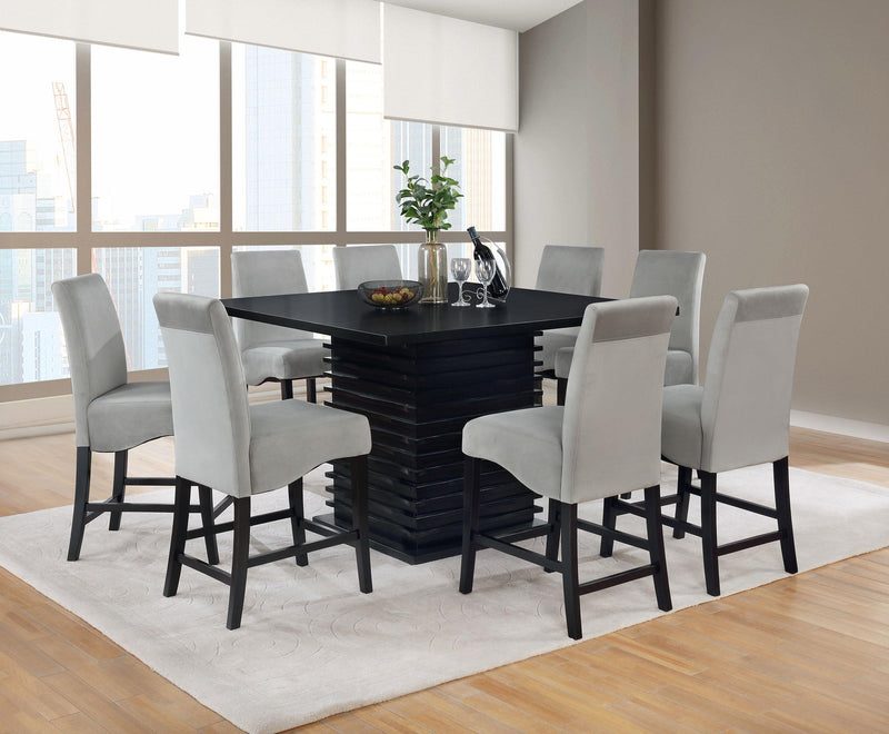 Stanton 9-piece Square Counter Height Dining Table Set Grey - 102068-S9