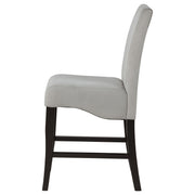 Stanton Velvet Upholstered Counter Chair Grey (Set of 2) - 102069GRY