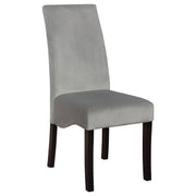 Stanton Velvet Upholstered Dining Side Chair Grey (Set of 2) - 102062