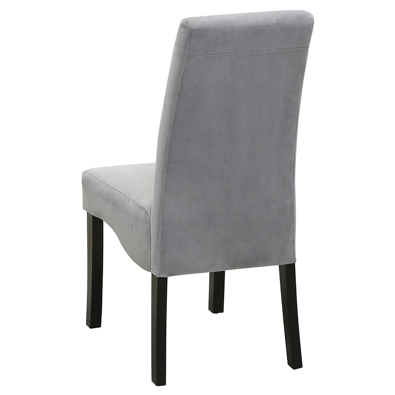 Stanton Velvet Upholstered Dining Side Chair Grey (Set of 2) - 102062