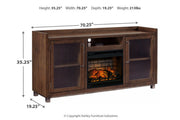 Starmore Brown 70" TV Stand with Electric Fireplace - DMV FurnitureTV Stand