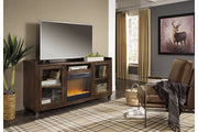 Starmore Brown 70" TV Stand with Electric Fireplace - DMV FurnitureTV Stand