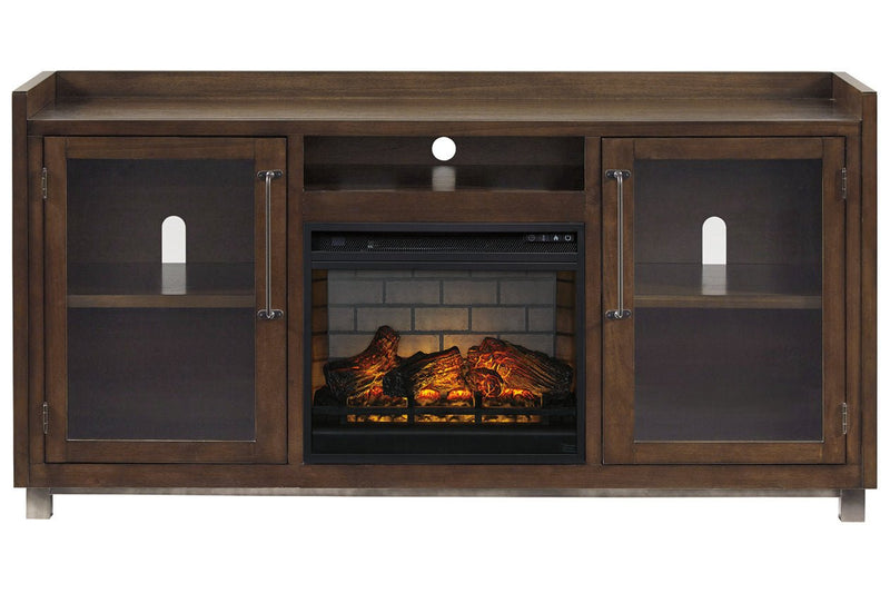 Starmore Brown 70" TV Stand with Electric Fireplace - DMV FurnitureTV Stand