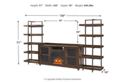Starmore Brown/Gunmetal 3 - Piece Entertainment Center - DMV FurnitureEntertainment Center
