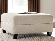 Steelwater Retreat Latte Oversized Accent Ottoman - 6670408