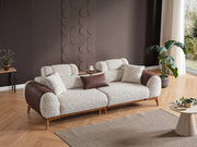 Stella 4-pieces (2 Sofa & 2 Chair) Livingroom in Grey - 200-ELIF-STE-A631-3311