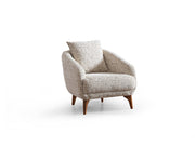 Stella 4-pieces (2 Sofa & 2 Chair) Livingroom in Grey - 200-ELIF-STE-A631-3311