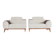 Stella 4-pieces (2 Sofa & 2 Chair) Livingroom in Grey - 200-ELIF-STE-A631-3311