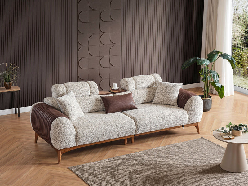 Stella Convertible Sofa in Beige - 200-ELIF-STE-A630-3