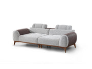 Stella Convertible Sofa in Grey - 200-ELIF-STE-A631-3