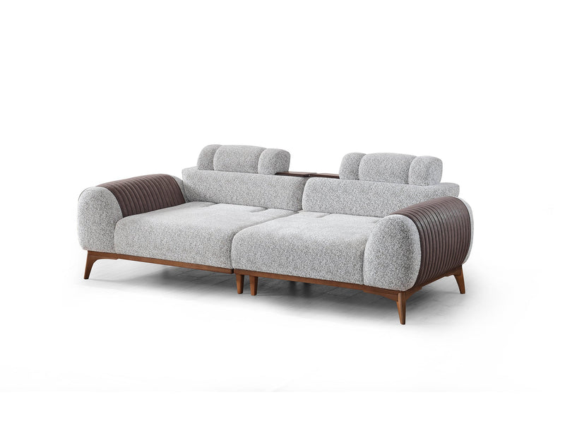 Stella Convertible Sofa in Grey - 200-ELIF-STE-A631-3