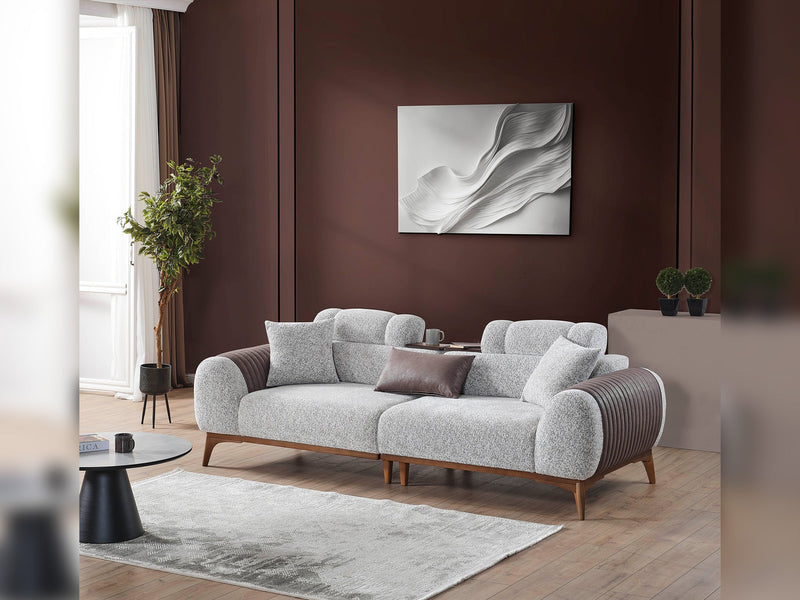 Stella Convertible Sofa in Grey - 200-ELIF-STE-A631-3