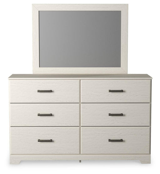 Stelsie King Panel Bed, Dresser, Mirror, Chest and 2 Nightstands - B2588B19