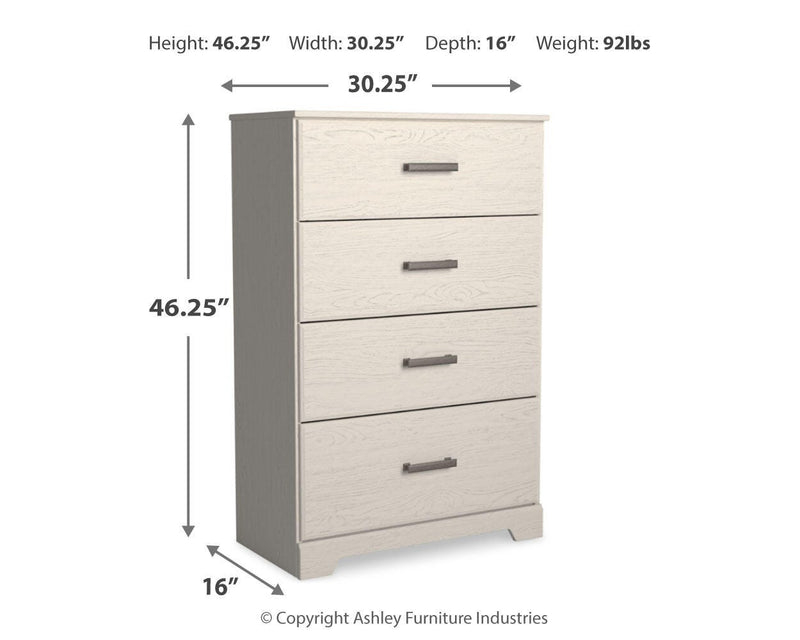 Stelsie King Panel Bed, Dresser, Mirror, Chest and 2 Nightstands - B2588B19