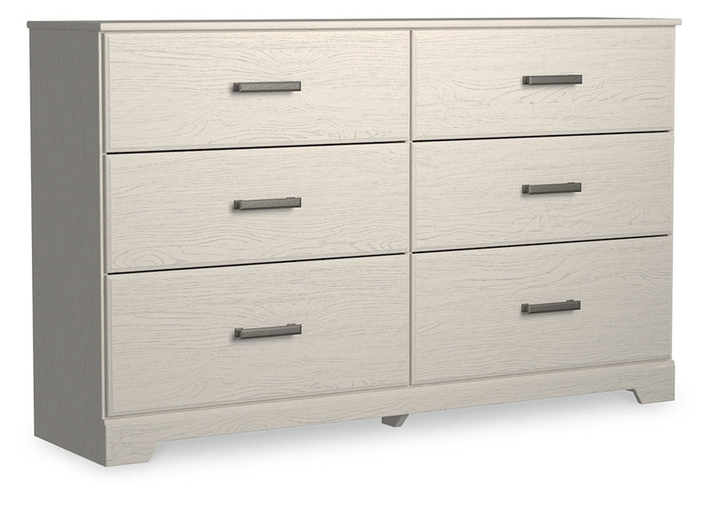 Stelsie Queen Panel Bed with Dresser and Nightstand in White from Ashley - DMV Furniture