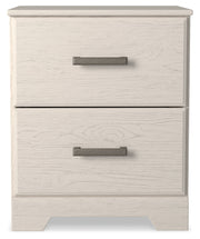 Stelsie Queen Panel Bed with Dresser and Nightstand in White from Ashley - DMV Furniture