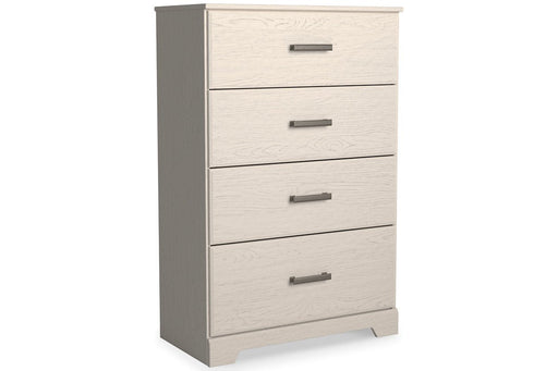 Stelsie White Chest of Drawers - DMV FurnitureChest
