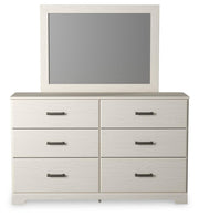 Stelsie White Dresser, Mirror, Chest and Nightstand - B2588B15
