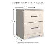 Stelsie White Dresser, Mirror, Chest and Nightstand - B2588B15
