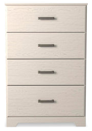 Stelsie White Dresser, Mirror, Chest and Nightstand - B2588B15