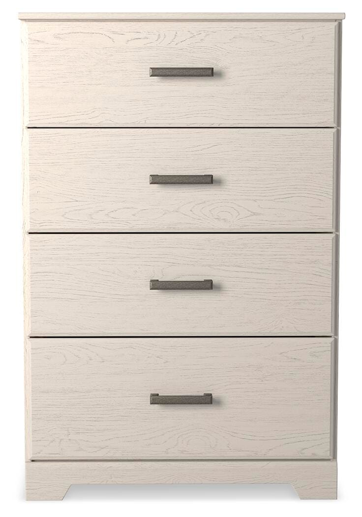 Stelsie White Dresser, Mirror, Chest and Nightstand - B2588B15