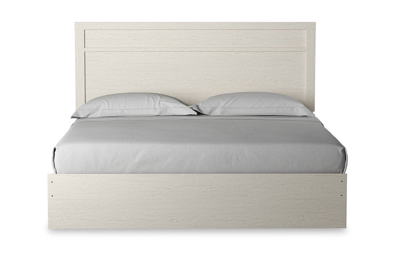 Stelsie White King Panel Bed - DMV FurnitureKing Bed