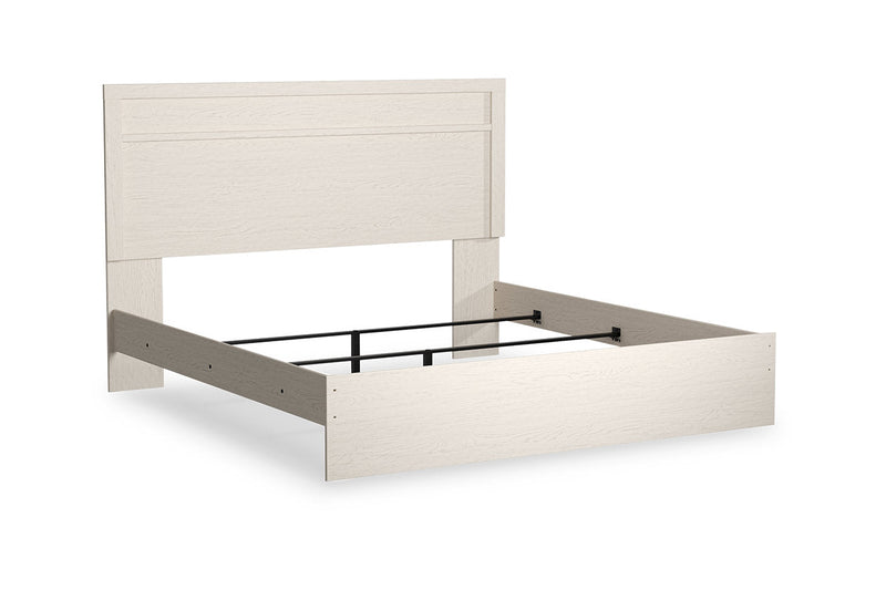Stelsie White King Panel Bed - DMV FurnitureKing Bed