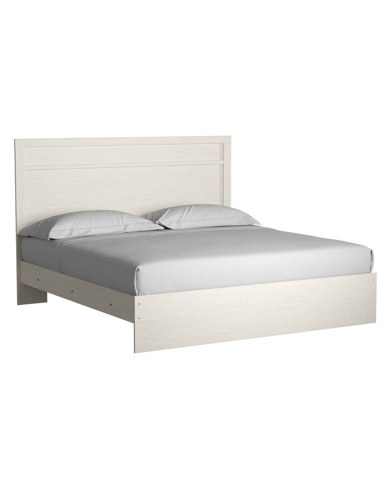 Stelsie White King Panel Bed - DMV FurnitureKing Bed