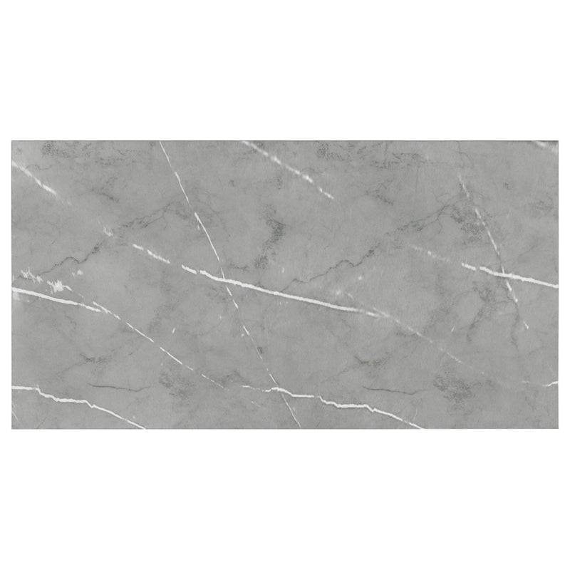 Sterling 72-inch Rectangular Dining Table Grey Faux Marble - 108121