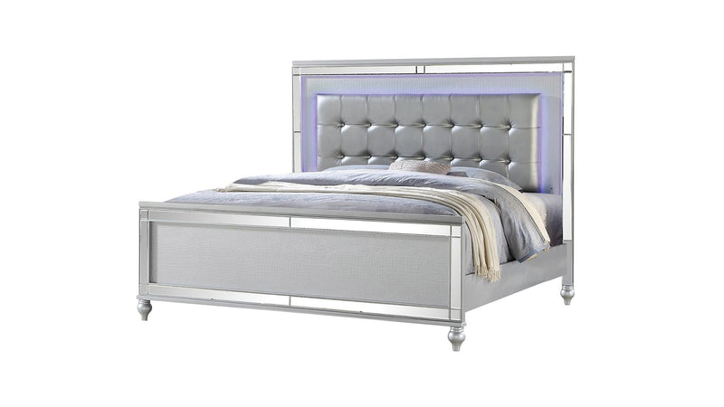 Sterling Queen Bed Silver - Sterling Queen Bed Silver
