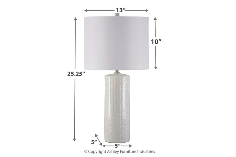 Steuben White Table Lamp (Set of 2) - DMV FurnitureTable Lamp Pair