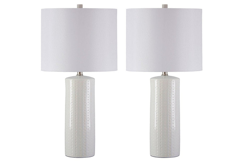 Steuben White Table Lamp (Set of 2) - DMV FurnitureTable Lamp Pair