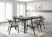 Stevie Padded Wood Dining Arm Chair Black (Set of 2) - 115112