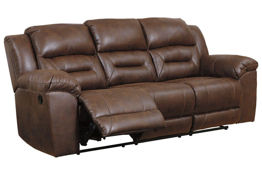Stoneland Chocolate Reclining Sofa - DMV FurnitureReclining Sofa
