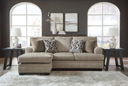 Stonemeade Sofa Chaise, Chair, and Ottoman in Taupe - PKG018537