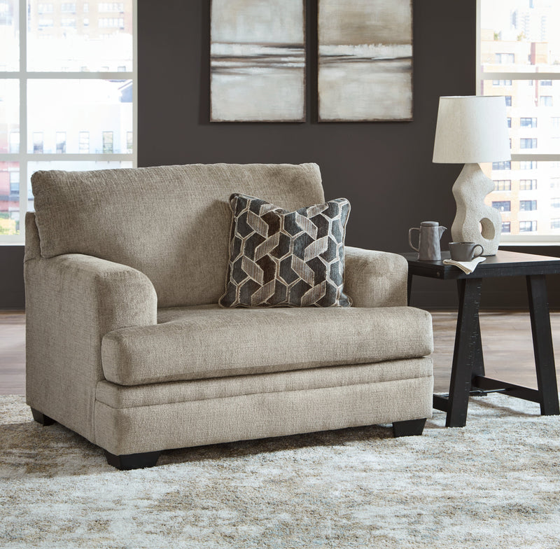 Stonemeade Sofa Chaise, Chair, and Ottoman in Taupe - PKG018537