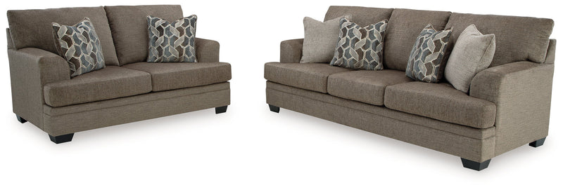 Stonemeade Sofa, Loveseat, Chair and Ottoman in Nutmeg - PKG018540