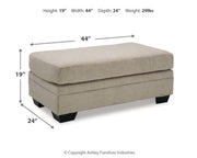 Stonemeade Sofa, Loveseat, Chair and Ottoman in Taupe - PKG018536