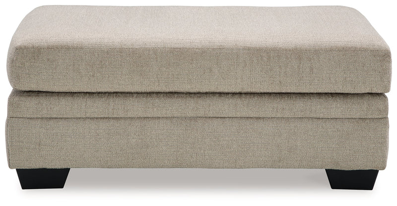 Stonemeade Taupe Ottoman - 5950414