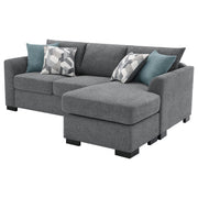 Storey Upholstered Sleeper Sectional Chaise Sofa Grey - 504779