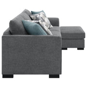 Storey Upholstered Sleeper Sectional Chaise Sofa Grey - 504779