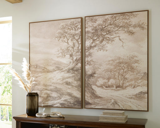 Stormish Beige/Brown Wall Art (Set of 2) - A8000534