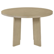Strouse 47-inch Round Wood Dining Room Table Natural Oak - 193940NAT