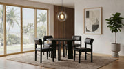 Strouse 5-piece Dining Set Black - 193940BLK-S5C