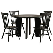 Strouse 5-piece Dining Set Black - 193940BLK-S5G