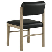 Strouse 5-piece Dining Set Black and Natural Oak - 193940NAT-S5C