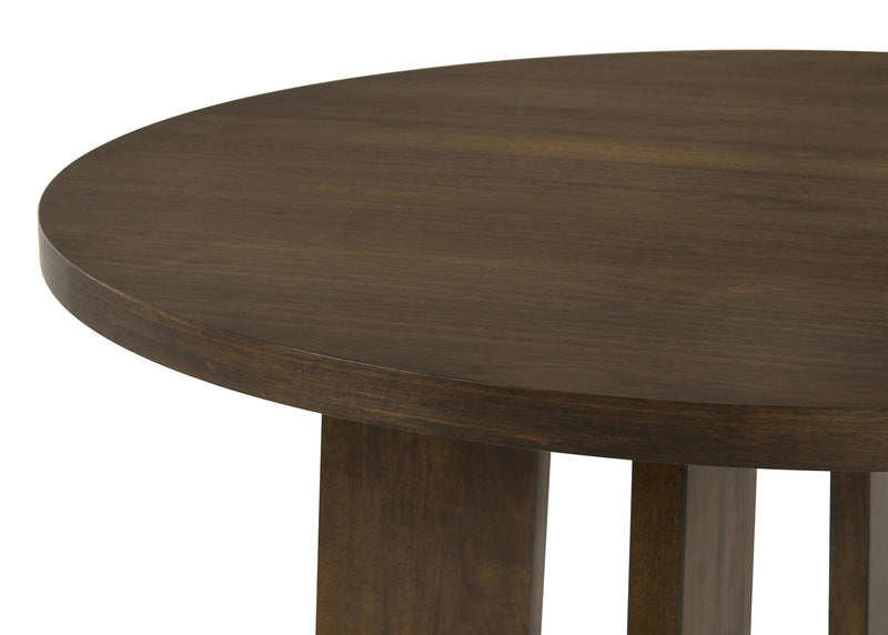 Strouse 5-piece Dining Set Black and Walnut - 193940WAL-S5C