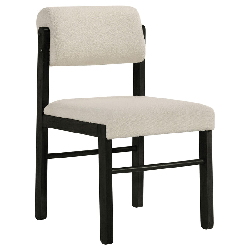 Strouse 5-piece Dining Set Cream and Black - 193940BLK-S5B